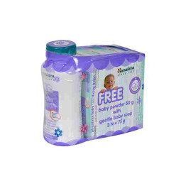 Himalaya, Gentle Baby Soap 75 Gram  3 Set With Baby soap 50gram powder 